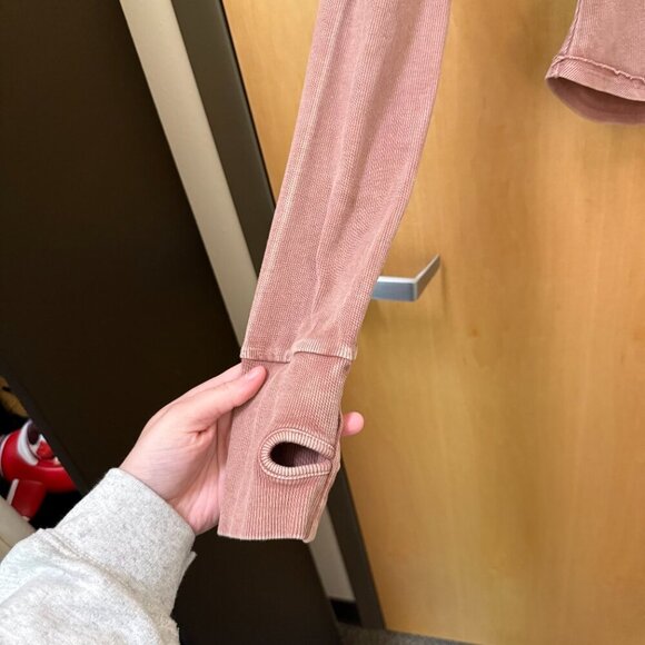 Free People Movement Mauve Ribbed Long Sleeve XS/S - Picture 4 of 5
